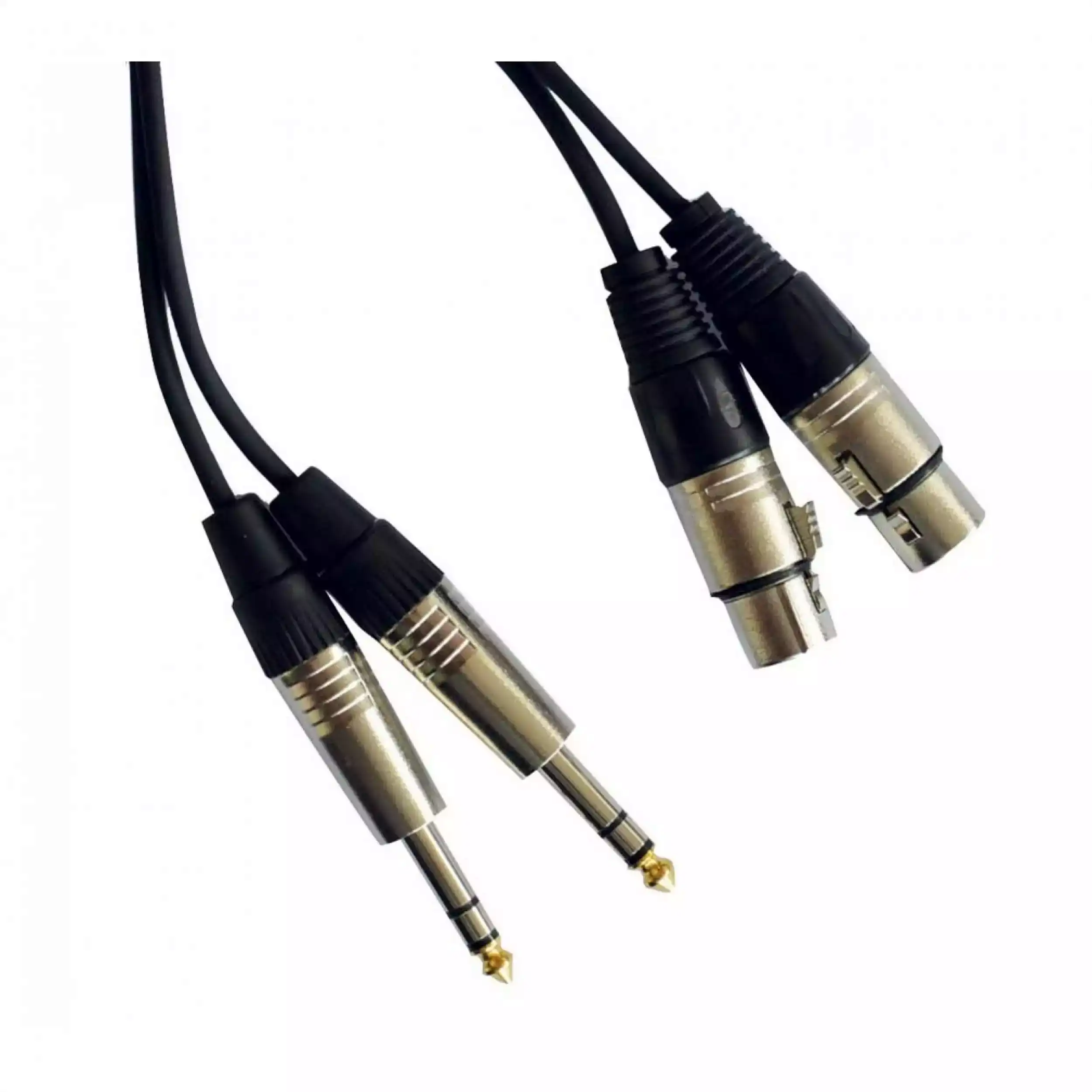 HILEC 2xTRS - 2xXLRF 3m- stereo audio kabel