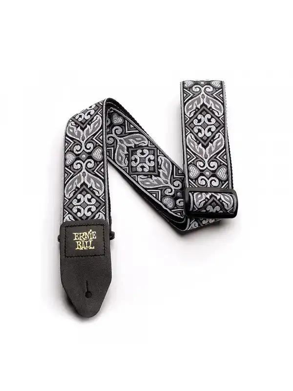 ERNIE BALL 4166 JACQUARD Tribal Silver - remen za gitaru